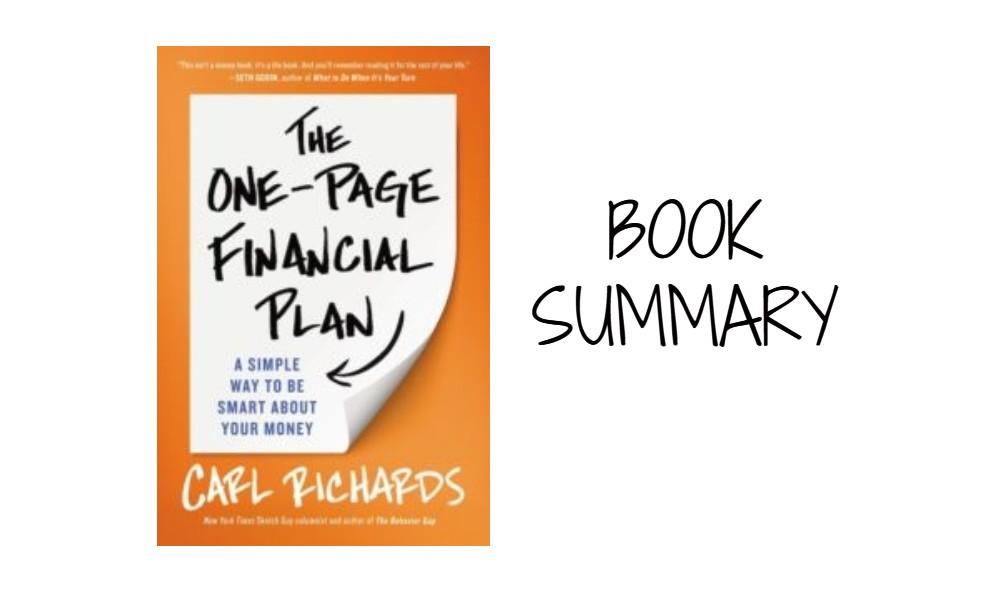 The One-Page Financial Plan Book Summary