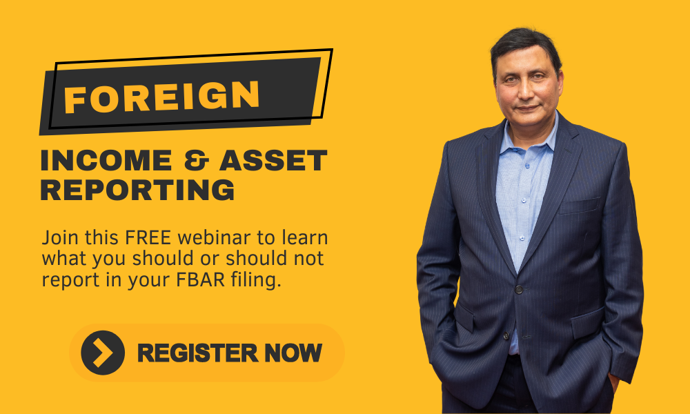 Foreign Income & Account Reporting Webinar
