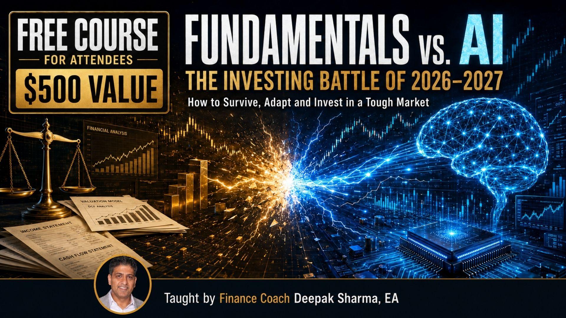 Fundamentals versus artificial intelligence investing course taught by Deepak Sharma