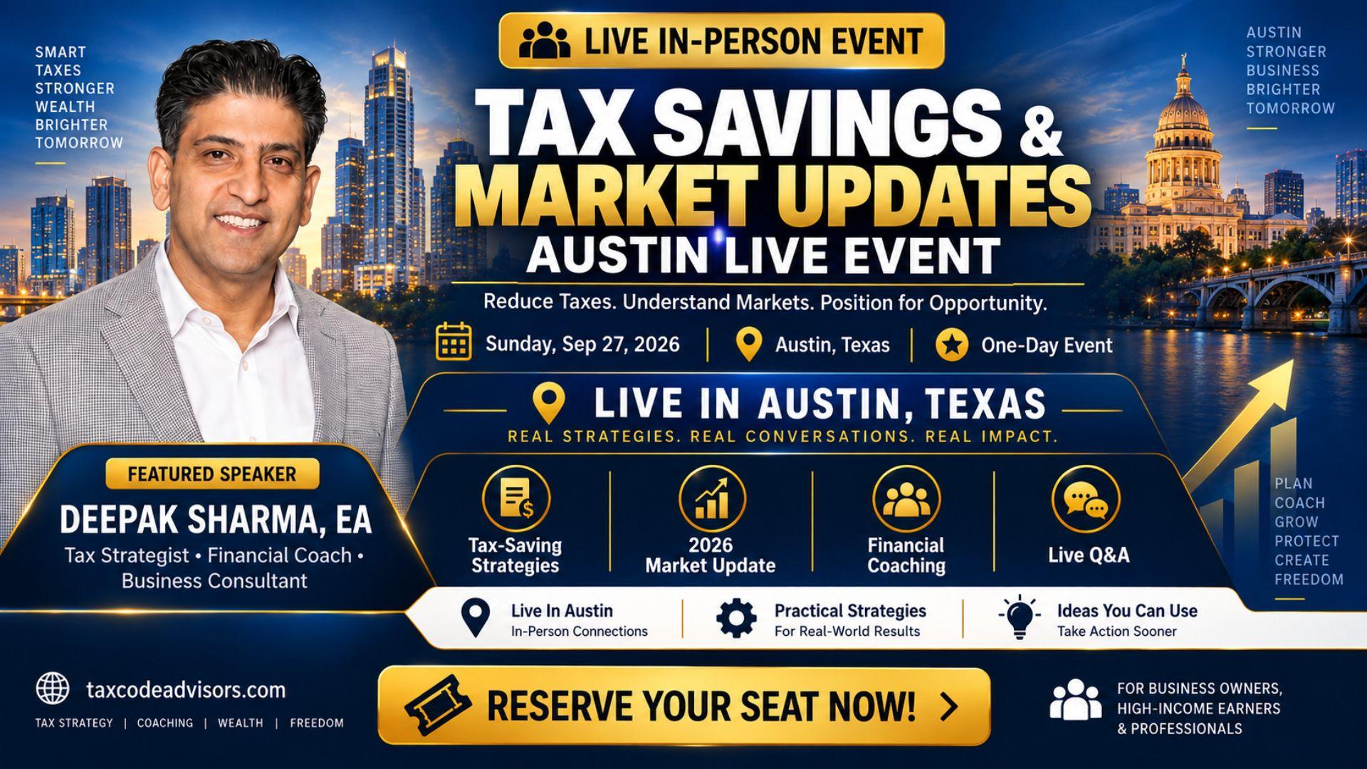 Tax Savings Strategies & Market Updates